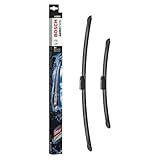 Bosch Aerotwin A295S Front-Scheibenwischer - Set mit 2 Ersatz-Scheibenwischern und vormontiertem Adapter - 2 Wischblätter, 600 mm und 400 mm