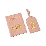 Reisepasshülle, Gepäckanhänger-Pakete, Reisepasshülle, Reisebrieftasche für Geschäftsreisen, Pink