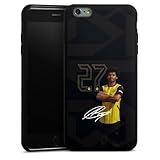 Silikon Hülle kompatibel mit Apple iPhone 6 Plus Case schwarz Handyhülle Borussia Dortmund Karim Adeyemi Offizielles Lizenzprodukt