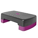 SVCEQZE Fitness Stepper Bank, 45x28x13cm Aerobic Stepper, PP Steppers Aerobic-fitness-steppbrett, Höhenverstellung Steppers, Aerobic Trainer Nicht Rutschfest Für Indoor-Heimtraining, Cardio & Aerobics