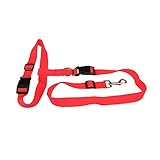 Gatuida Taillenhundeläufer hundegurt hundelaufband hundezubehör Hundeführleine Dog Accessories Hund für mittelgroße Hunde Hundeleine läuft Taille Hundespaziergang Taille Hundeleine rot