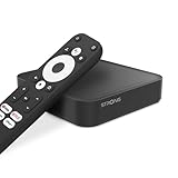 STRONG - Streaming Box Android TV 4K UHD - Leap-S3 Ultimate - 2 Monate Zattoo - Chromecast Built-in - Google Voice Assistant - Dolby Atmos & Vision - Google Play, Netflix, Prime Video & mehr