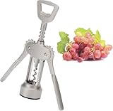 Westmark Hebelkorkenzieher mit Kapselheber, Stahl/Zink-Druckguss, Fino, Edelmattiert, 61605580, 20.3 x 7.5 x 4.0999999999999996 cm