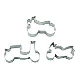 BekkiB - 3er-Set Ausstecher 'Motorrad' - 2x Ausstechform Motorrad und 1x Motorroller - Aus Edelstahl gefertigt und spülmaschinengeeignet - 880625