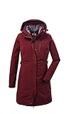 killtec Damen Funktionsparka/Parka mit abzippbarer Kapuze - KOW 165 WMN PRK, weinrot, 38, 37726-000