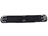 Thor Equine Western Sattelgurt atmungsaktiv aus Soft Neopren mit Edelstahl Schnallen Schwarz 32 inch
