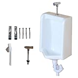 Kommerzielles Urinal für Herren, Keramik, für den Innen- und Außenbereich, ideal für Zuhause, Badezimmer, Schlafsäle und Bars, manuelles Spüldesign für einfache Wartung