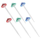 DOITOOL 6 Stück Solar Gartendeko Leuchten Pilzform LED Solarleuchten Außen für Rasen Terrasse Gartenweg Einfache Installation Energiesparend Wetterfest Kompakt