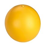 Kerbl Hundespielball (Farbe Gelb, Durchmesser 30 cm, Gewicht 800g, Treibspielball, robust und langlebig) 82274