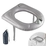 Umllpet Aufblasbares Toilettensitzkissen mit Saugnapf Toilettensitzbezug, Aufblasbares Sitzkissen, Toilettensitzerhöhung Sitzring für Erwachsene, Senioren, Behinderte, Schmerzlinderung