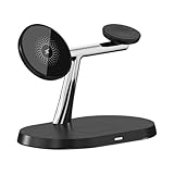 Kabelloses Handy-Ladegerät – schnelle kabellose Ladestation, starkes magnetisches Design, kabellos, multifunktionaler Handy-Kopfhörerhalter, attraktiver faltbarer Reise-Handyhalter, verstellbarer