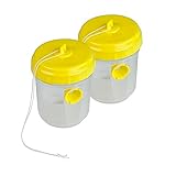 Windhager Wespen Abwehr | Wespenfalle 2 Stk. | für draußen, leicht zu reinigen | Anwendung ohne Chemie | Wespennest, Attrappe, Lockstoff, Wespennest Attrappe wetterfest, Wespenschutz