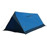 High Peak Hauszelt Minilite, Campingzelt für 2 Personen, Leichtgewicht 1,0 kg, kleines Packmaß, 1500 mm wasserdicht, Ventilationssystem, Moskitoschutz, blau/grau