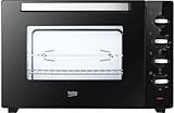 Beko - BMOF60B - Elektroherd, Umluftgaren, 60 Liter, 2000 W, 5 Funktionen, Timer 120 min, Temperatur bis 220 ° - Schwarz