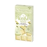 Schogetten Weiße Pistazie I weiße Schokolade mit Pistaziencreme Füllung I 100 g I praktisch einzeln portioniert