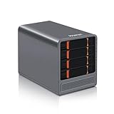 ROUAFWIT Mini PC N100 NAS 4 Bay Soft Router 3-in-1, DDR5 8G RAM 128G NVME SSD Büro Desktop Micro Computer Network Storage, 2 x i226V 2.5GbE, Dual Lüfter, SPK/MIC