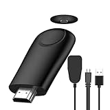 Wireless HDMI Display Adapter, HDMI Transmitter und Receiver Dongle, 1080P HDMI Screen Mirroring Adapter Streaming Client für i-Phone/i-Pad/Android/iOS/Windows/PC auf HD TV/Monitor/Projektor