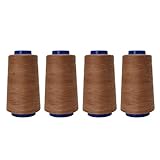 Hkfgdjdl Nähgarn, 4 Spulen Polyester-Nähgarn für Nähmaschine, Handnähen, 914 m pro Spule, Polyestergarn