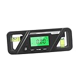 JECOMPRIS Winkelmesser Neigungsmesser Mini-winkelmesser Digitale Ebene Gerät Digitaler Winkel Werkzeug Winkellehre Digitaler Neigungsmesser Winkelsucher Elektronisch Black