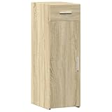HEFZGDB Sideboard Sonoma-Eiche 30x42,5x93 cm Holzwerkstoff Sidebord Buffetschrank Küche Flurschrank Küchenschränke für Speisesaal Küche Wohnstube Café