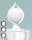 HIBOITEC 10000 Lux Tageslichtlampe Schreibtisch, UV-Free Lichttherapie Lampe mit 5 Einstellbare Helligkeitsstufen & Weiß/Warm Weiß/Warmes Licht & Timer, Sonnenlicht Lampe gegen Depressionen Sad lamp