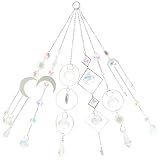 SEWOART 6 Stück Hängende Kristallprisma Sonnenfänger Kugel aus Legierung für Fenster Garten Terrasse Außendekor