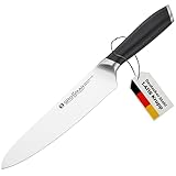 GROSSMAN® 278CM | Kochmesser 33,5 cm | Ultrascharfer Küchenmesser | Deutschem Edelstahl Klinge 19,3 cm | mit Ergonomischen Griff 14,2 cm (229 Gramm)