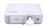Acer H6546 DLP-Beamer - 1080p Full HD (1.920 x 1.080 Pixel), 5.200 ANSI Lumen, 10.000:1 Kontrast, 3D, Keystone, 1x 3 Watt Lautsprecher, HDMI (HDCP), weiß, Home Cinema
