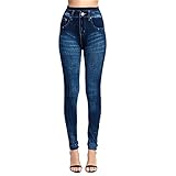 Skinny Jeans Damen High Waist Jeanshose Damen Stretch Jeggings, Denim Hosen Slimming Straight Strumpfhose Vintage Stoffhose Große Größen Jogginghose Classic Schlaghose Sommerhose Freizeithose