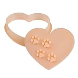 Ausstecher – Pfotenabdruck-Fondantform | Herzförmiger Ausstecher für Party, Restaurant, Schlafsaal, Wohnung, Küche, Männer, Frauen, Anfänger