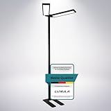 LUXULA LED Büro Stehlampe DUO, dimmbar, CRI98 Vollspektrum, UGR