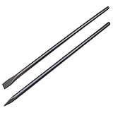 Muuookka SDS Max Set SDS Plus Meißel 24 - -SDS Plus Meißel Point -Meißel X 1, Flacher Meißel X 1