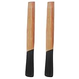 NOLITOY 2 Stück Holzgriff Ersatz für Hammer Langlebiger Holzstiel mit Glatter Oberfläche Einfache Montage Passgenau für Maurerhammer und Schreinerhammer Robust und Rissfest