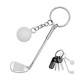 witeup Schlüsselanhänger mit Golfschläger und Golfbälle,Schlüsselringe Golf Zubehör,Geschenk für Golfer, Schlüssel Ringe Golf Geschenk für Männer und Frau