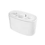 Albrecht KLARO TV Sprachverstärker – kabelloser TV‑Lautsprecher für zuhause mit Clear Voice Sprachoptimierung & Geräuschfilter, Streaming, weiß