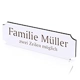 Dekolando Personalisierte Schilder Wunschtext Türschild personalisiert 4 Schild-Formen ab 150mm Selbstklebend oder Aufhängen Namensschild Türschilder Holzschild Namenschilder Deko