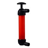 BELLIFFY Manuelle Ölpumpe Schlauch Kraftstoffförderpumpe Kraftstofftransfersiphon Kraftstoff-Handpumpe Ölwechsler oelabsaugpumpe handlenzpumpe Auto-Ölpumpen Autozubehör Plastik rot