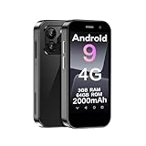 ZOKOE Mini Handy Smartphone für Kinder 3-Zoll-Bildschirm 2000 mAh 3GB RAM 64GB ROM 2.0+5.0MP Gesicht entsperren 4G kein Vertrag Telefon(Schwarz)