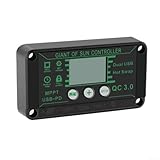 Digitales Display, wasserdichter MPPT-Laderegler optimiert die Effizienz des Solarmoduls, kompatibel mit verschiedenen Einstellungen (70 A)