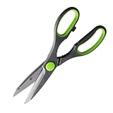 Nirosta SuperscherePraktika – Vielseitige Haushaltsschere mit extra scharfen Edelstahlklingen, Soft-Grip und Flaschenöffner, 210 mm