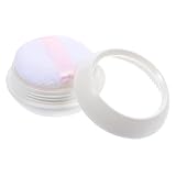 PLAFOPE Reise Kosmetik Behälter Kunststoff Puderbox mit Sieb und Puderquaste Wiederverwendbar für Make up Gesichtspuder Aufbewahrung Kompakt und Auslaufsicher Tragbar für Unterwegs