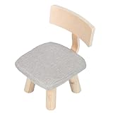 SHINEOFI Kinderstuhl mit Rückenlehne aus Massivem Holz Stabiles Rutschfestes Design für Kleinkinder Ergonomisch Geformt für Kinderzimmer und Spielbereiche Naturfarben