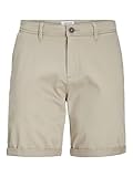 JACK & JONES Herren Jeans Short JJIBOWIE JJSHORTS SOLID XS S M L XL XXL Chino, Größe:XL, Farbe:Crockery 12165604