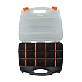 Organisator für Kleinteile, Organizer für Teile | Schraubenaufbewahrungsbox,Werkzeugkasten Organizer mit abnehmbaren Trennwänden, 12x2x10 Zoll Schraubaufbewahrungskoffer für Hardware