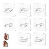Tyqour 8 Stück Brillenaufbewahrung Mehrere Brillen, Brillenhalter Wand Brillenständer Acryl Sonnenbrillen Aufbewahrung Hängend, Brillenhalter zum Aufhängen Der Brille, Sonnenbrillen Organizer