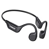 LOBKIN Knochenschall Kopfhörer Bluetooth,Open Ear Kopfhörer Kabellos 5.4 Bone Conduction Headphones,wasserdichte Schweißfeste Sportkopfhörer Kopfhörer für Fitness Radfahren Fahren Laufen
