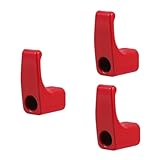 TOPBATHY 3 Stück Elektro Auto Haken Geldbeutel Haken Kleiderbügel Auto Geldbörsen Halter Fahrrad Universal Haken Haken Fahrrad Lenker Haken Lenker Haken Für Fahrrad Rote