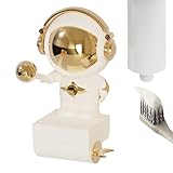 Zahnpastaspender | Familiendusche, Zahnpasta-Organizer – Astronauten-Organizer und Ständer für Wohnmobile, Kinder, Familie, Toilette, Theke, Dusche