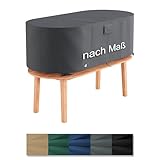 Epic Tube Oval Abdeckung nach Maß für runde Ø, kreisförmige Objekte (z.B. Tisch, Whirlpool, Pool) Materialqualität: Oxford 600D, wasserdicht mit versiegelten Nähten, Robustes Zubehör – Made in EU