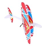 ibasenice Elektrischer Wurfgleiter Segelflugzeug aus Epp Schaumstoff Leicht und Stoßfest USB aufladbar Drehung Outdoor Flugspielzeug für Jungen und Mädchen Geschenk
